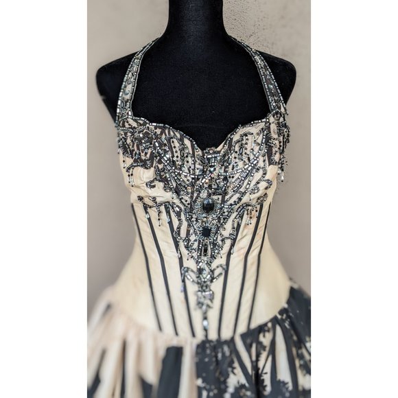 💜✨✨✨One-of-a-kind Beaded Forest Dress - Picture 4 of 17